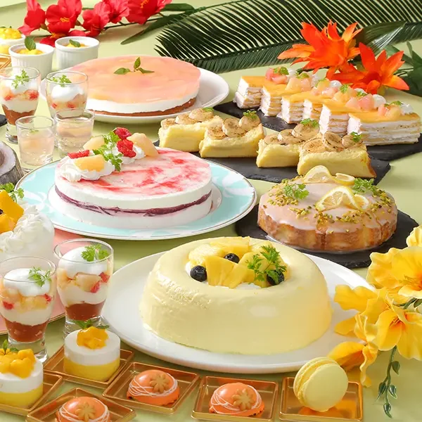 “桃とマンゴーのスイーツフェア” 7月4日(土)~8月30日(日) ※土日祝日限定